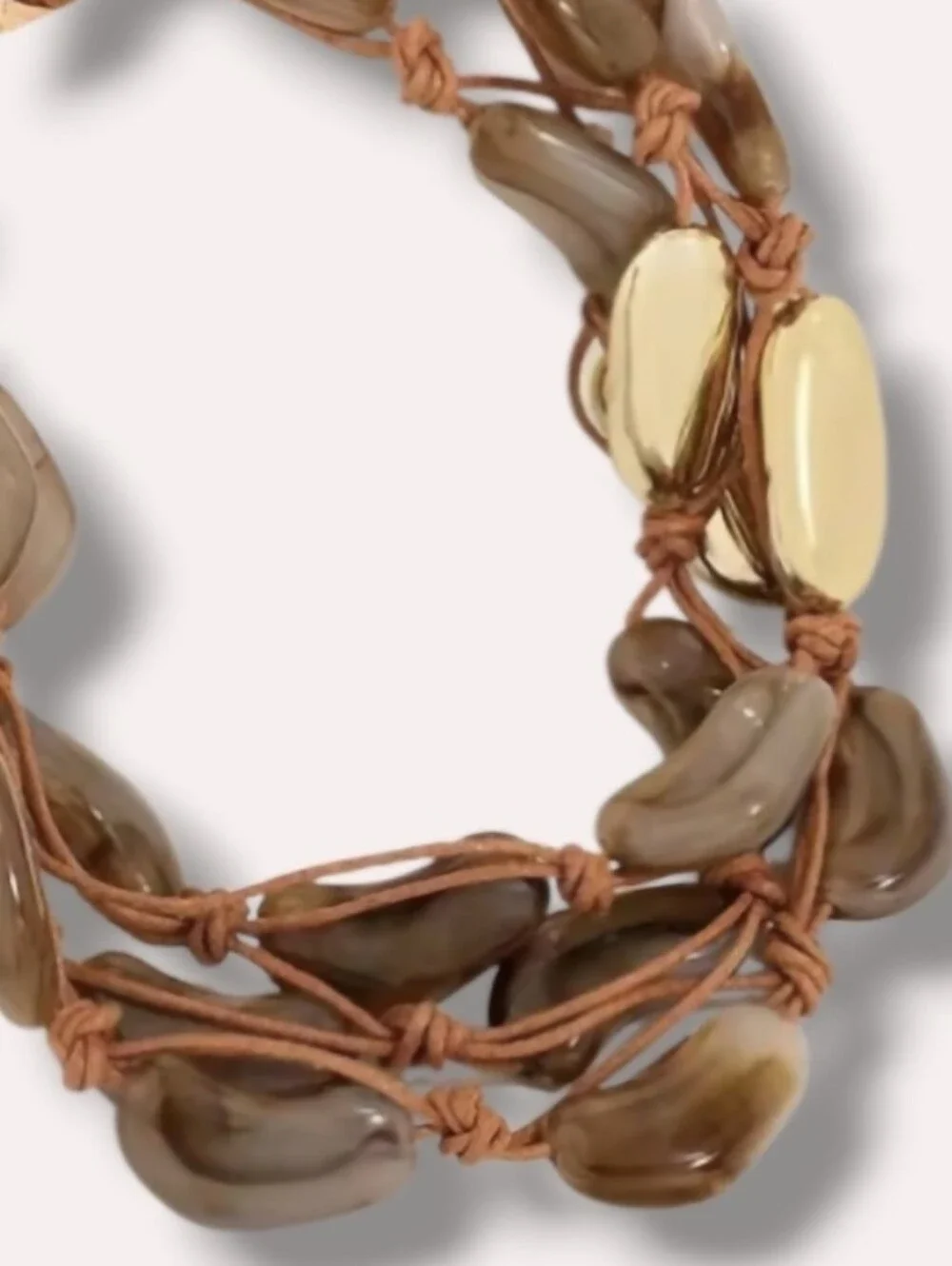 New! Chunky Earthy Beaded Statement Necklace • as Seen @ Farm Rio NWOT (1055)